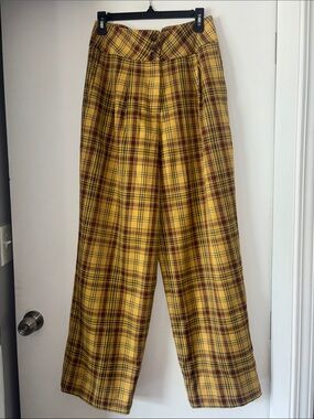 Anthropologie Plaid Trousers